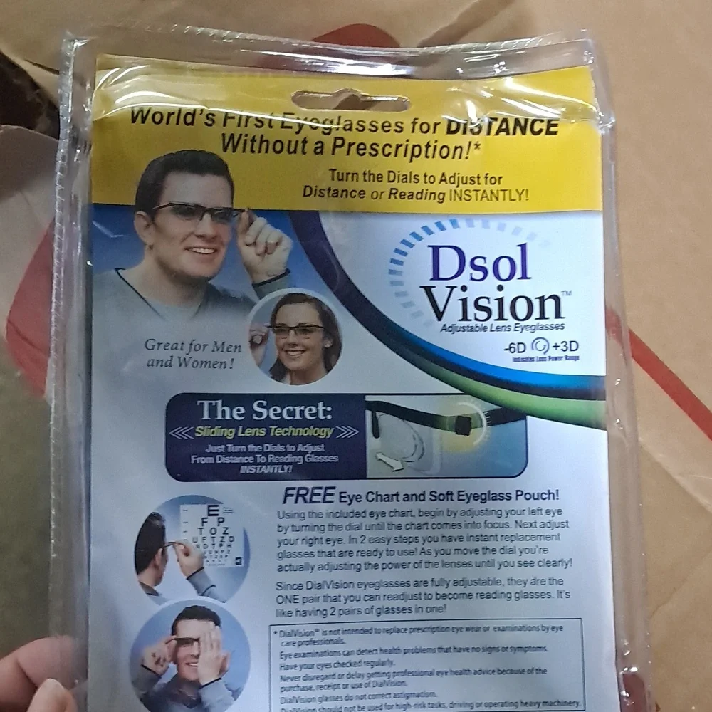 Adjustable Lens Eyeglasses - Black